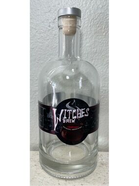 Witches Brew Glass Decanter Bottle